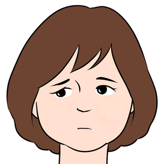 むくみに悩む女性